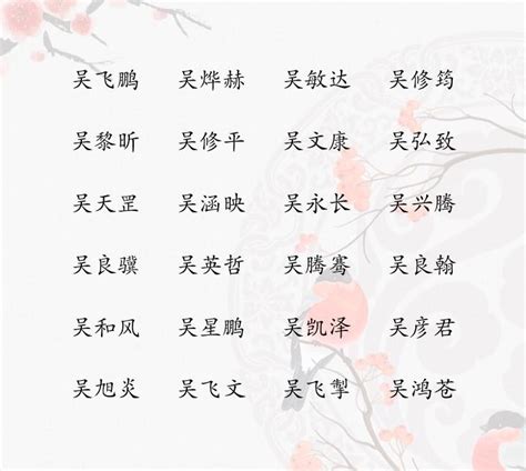 吳姓取名|吴姓的取名大全 吴姓寓意好的名字